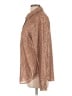 Anthropologie 100% Polyester Metallic Brown Long Sleeve Blouse Size L (estimated) - photo 5