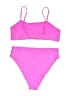 Unbranded Solid Pink Two Piece Swimsuit Size M - photo 2