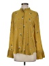 Ann Taylor 100% Polyester Yellow Long Sleeve Blouse Size S - photo 1