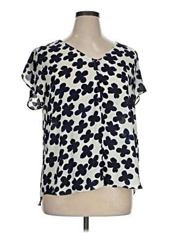 PREMISE Short Sleeve Blouse (view 1)