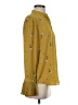 Ann Taylor 100% Polyester Yellow Long Sleeve Blouse Size S - photo 4