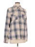 Madewell Plaid Gray Long Sleeve Blouse Size 10 - photo 1