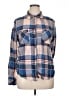 Mudd Plaid Blue Long Sleeve Button-Down Shirt Size XL - photo 1