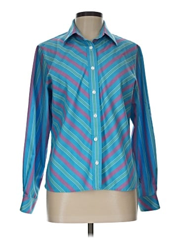 Foxcroft Long Sleeve Button-Down Shirt (view 1)