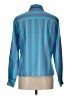 Foxcroft Stripes Teal Blue Long Sleeve Button-Down Shirt Size 10 - photo 2