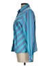 Foxcroft Stripes Teal Blue Long Sleeve Button-Down Shirt Size 10 - photo 5