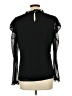DKNY 100% Polyester Black Long Sleeve Blouse Size L - photo 2