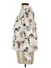 Blousology 100% Polyester Floral Ivory Long Sleeve Blouse Size L - photo 5