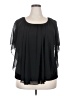 Cato Black Short Sleeve Blouse Size 18 - photo 1