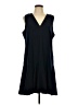 J.Crew 100% Polyester Solid Black Casual Dress Size L - photo 1