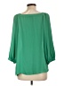 PREMISE 100% Polyester Green 3/4 Sleeve Blouse Size L (estimated) - photo 2