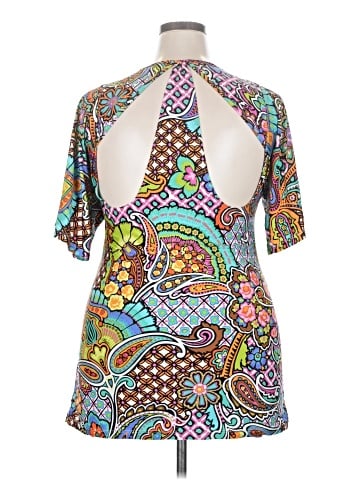 Trina Turk Short Sleeve Blouse (view 2)