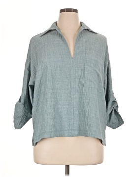 Max Studio 3/4 Sleeve Blouse (view 1)
