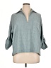 Max Studio 100% Polyester Gray 3/4 Sleeve Blouse Size 1X - photo 1