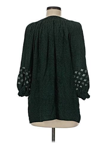 Rungolee 3/4 Sleeve Silk Top (view 2)