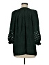 Rungolee 100% Silk Green 3/4 Sleeve Silk Top Size M - photo 2