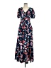 Eliza J 100% Polyester Floral Blue Casual Dress Size 8 - photo 1