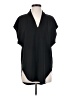 H By Halston Black Short Sleeve Blouse Size S - photo 1