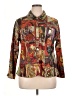 Cj Banks Print Gold Jacket Size 1X - photo 1