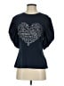 Studio F Blue Short Sleeve Top Size XXS - photo 1
