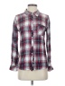 Rails 100% Rayon Plaid Burgundy Long Sleeve Button-Down Shirt Size S - photo 1