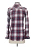 Rails 100% Rayon Plaid Burgundy Long Sleeve Button-Down Shirt Size S - photo 2