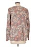 Coldwater Creek 100% Cotton Paisley Multi Color Brown Pullover Sweater Size L (petite) - photo 2