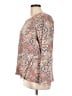 Coldwater Creek 100% Cotton Paisley Multi Color Brown Pullover Sweater Size L (petite) - photo 5