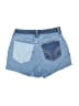 Hollister Color Block Blue Denim Shorts Size 7 - photo 2