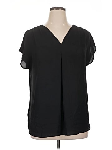 INC International Concepts Short Sleeve Blouse (view 1)