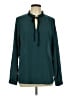 Lulus 100% Polyester Teal Long Sleeve Blouse Size L - photo 1