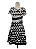 CeCe Graphic Multi Color Silver Cocktail Dress Size M - photo 1