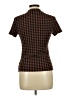 Shein Houndstooth Brown Short Sleeve Turtleneck Size L - photo 2