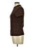 Shein Houndstooth Brown Short Sleeve Turtleneck Size L - photo 5