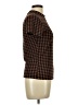 Shein Houndstooth Brown Short Sleeve Turtleneck Size L - photo 4