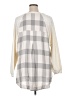 Pilcro Plaid Solid Multi Color Ivory Pullover Sweater Size XL - photo 2