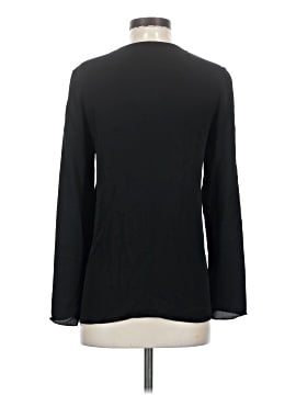 Theory Long Sleeve Silk Top (view 2)