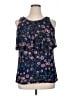 Sara Michelle Blue Sleeveless Blouse Size XL - photo 1