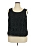R&M Richards 100% Polyester Black Sleeveless Blouse Size 18 - photo 1