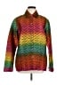 Chico's Design Print Multi Color Orange Jacket Size Med (1) - photo 1