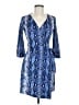 Diane von Furstenberg Snake Print Blue Kimono Size 6 - photo 1