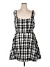 ELOQUII 100% Polyester Tweed Black Casual Dress Size 14 - photo 1
