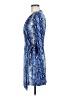 Diane von Furstenberg Snake Print Blue Kimono Size 6 - photo 5