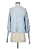 Line & Dot Blue Pullover Sweater Size S - photo 1