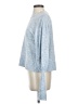 Line & Dot Blue Pullover Sweater Size S - photo 5