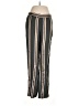 Theory 100% Viscose Stripes Black Casual Pants Size M - photo 1