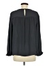 Ann Taylor LOFT 100% Polyester Gray Long Sleeve Blouse Size M - photo 2
