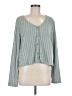 Unbranded 100% Polyester Gray Long Sleeve Blouse Size M - photo 1