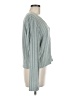 Unbranded 100% Polyester Gray Long Sleeve Blouse Size M - photo 4