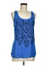 Express 100% Polyester Blue Tank Top Size M - photo 1